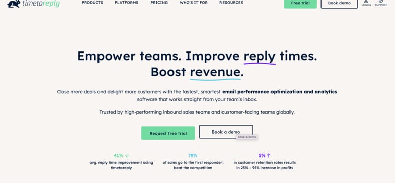 timetoreply website screenshot